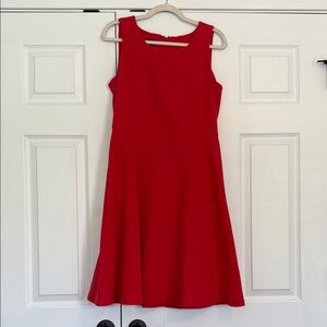 Talbots red ribbed dress
